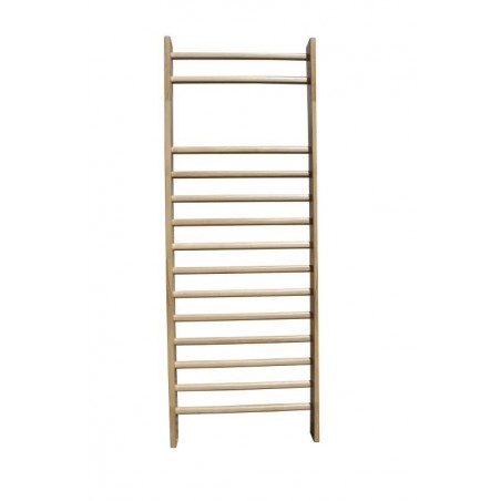 Espalier en bois - 14 barreaux alignés