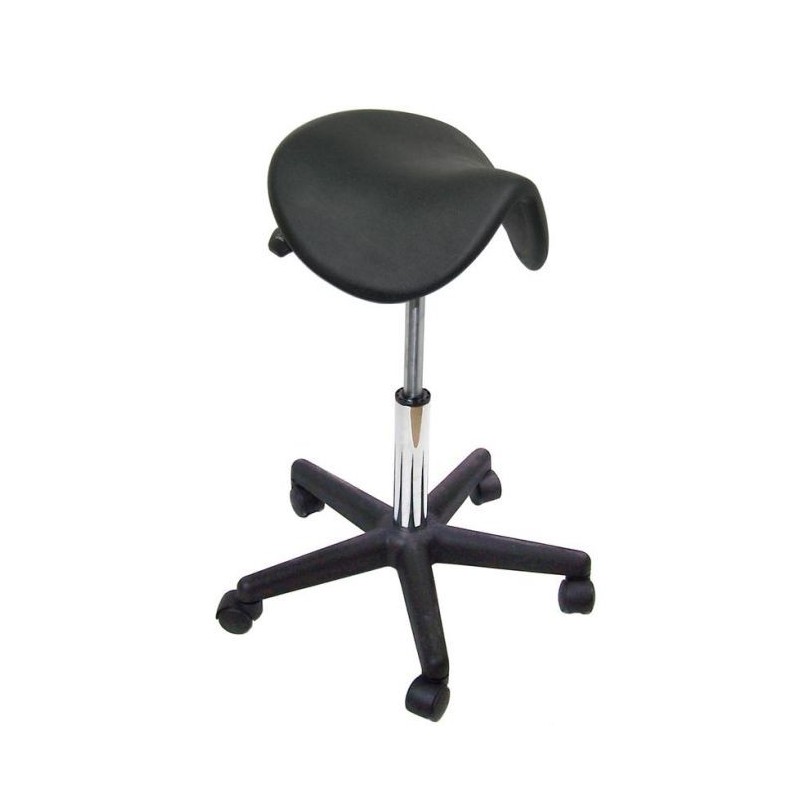 Tabouret Selle pony NOIR - Piétement plastique