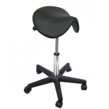 Tabouret Selle pony NOIR - Piétement plastique