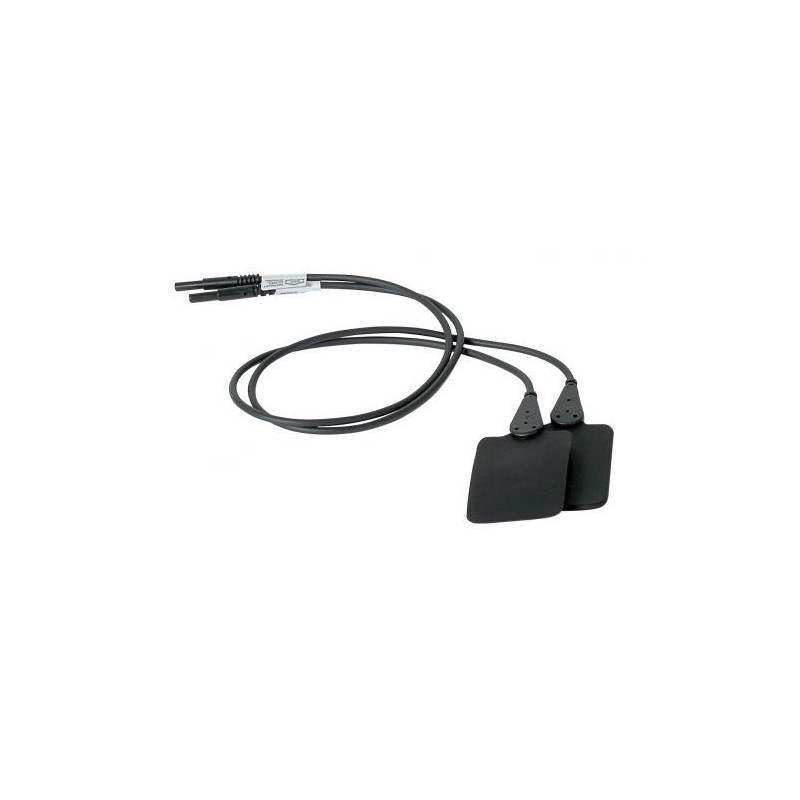Electrodes Caoutchouc 4 x 6cm - Prise femelle 2mm Electrodes Caoutchouc 4 x 6cm - Prise femelle 2mm