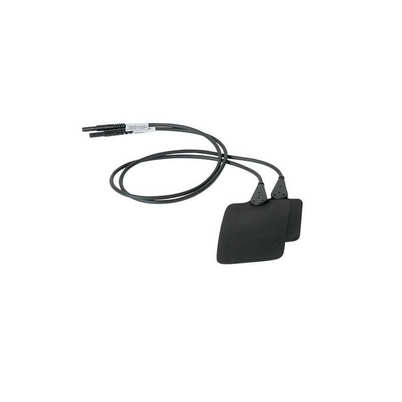 Electrodes Caoutchouc 6 x 8cm - Prise femelle 2mm Electrodes Caoutchouc 6 x 8cm - Prise femelle 2mm