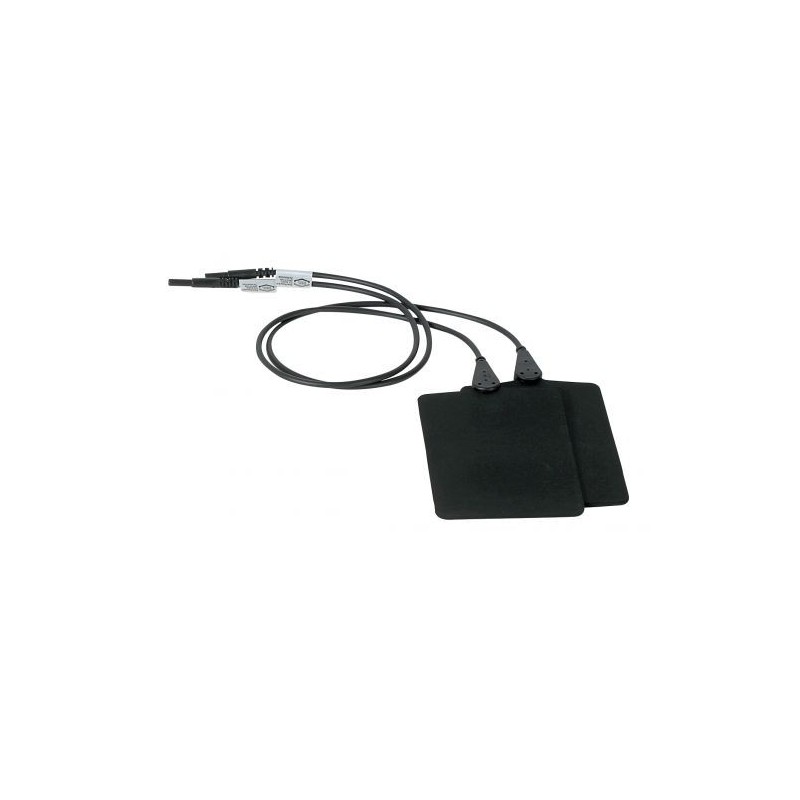 Electrodes Caoutchouc 8 x 12cm - Prise femelle 2mm Electrodes Caoutchouc 8 x 12cm - Prise femelle 2mm