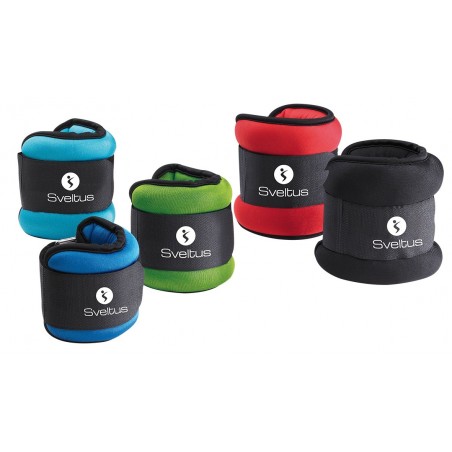 Paire de bracelets lestés en lycra - De 500g à 2kg - SVELTUS