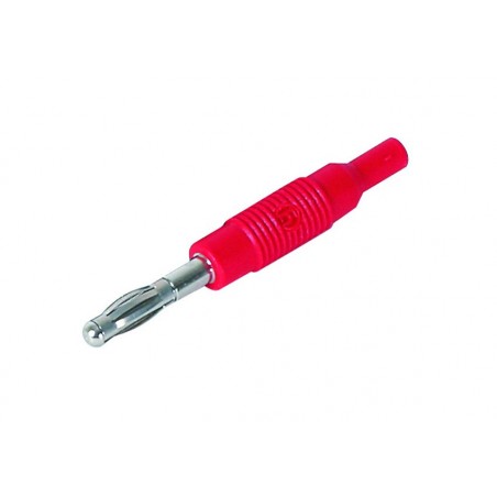 Adaptateur mâle 4 mm / 2 mm femelle Rouge