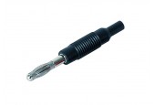 Adaptateur mâle 4 mm / 2 mm femelle Noir