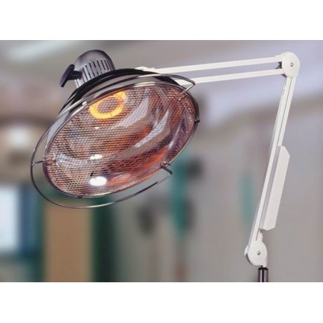 Lampe infrarouge avec pied roulant - 400 W - Bras articulé