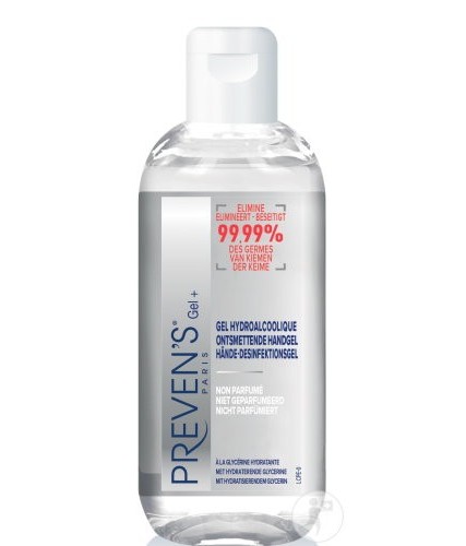 Gel Hydro Alcoolique PREVEN'S - lot de 3 flacons de 100 ml