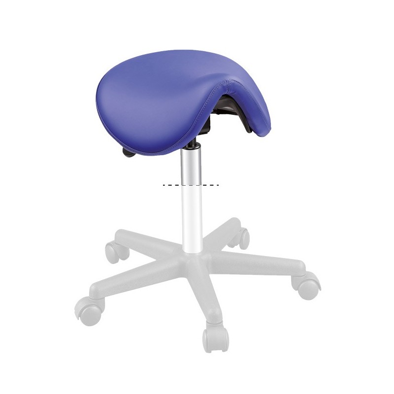 Tabouret Selle pony - Socle chromé