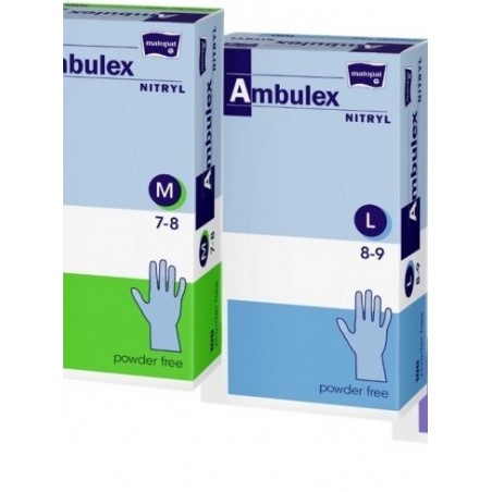 Gants d'examen nitrile non poudrés