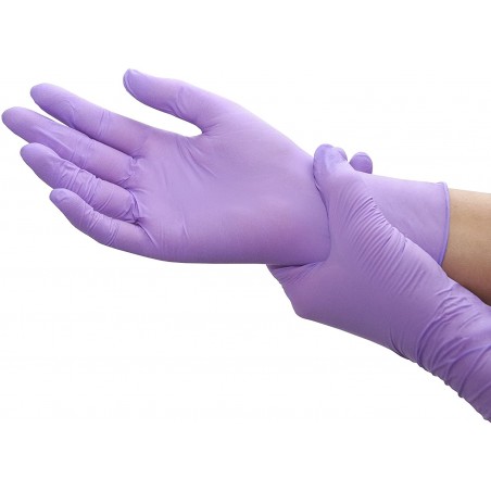 Gants d'examen nitrile non poudrés