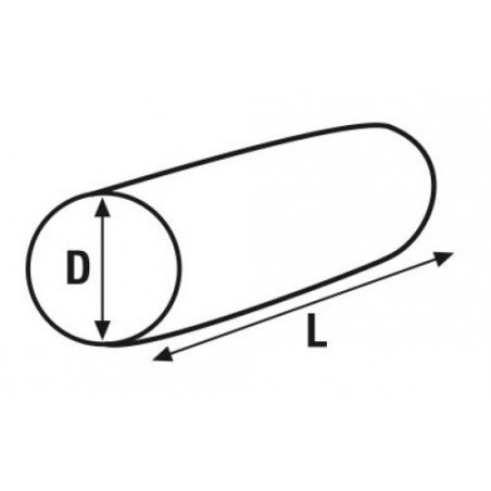 Coussin Cylindrique diamètre 12cm - Coloris au choix - Nuancier GINGKO