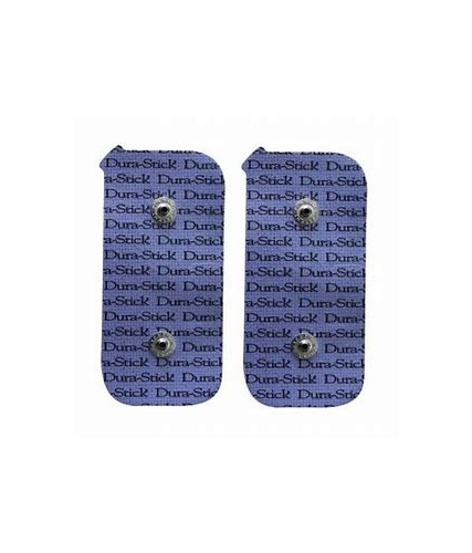 Electrodes double clips SNAP rectangulaires - DURA-STICK PLUS - CHATTANOOGA - 50x90 mm