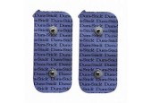 Electrodes double clips SNAP rectangulaires - DURA-STICK PLUS - CHATTANOOGA - 50x90 mm