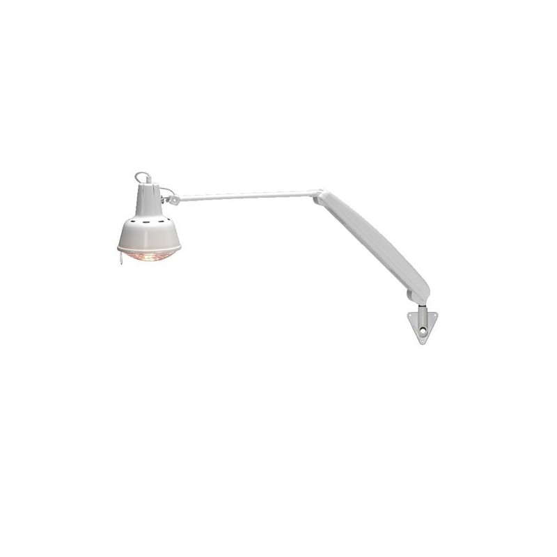 Lampe infrarouge murale à ampoule - 250 W - Bras articulé