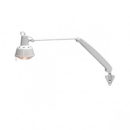 Lampe infrarouge murale à ampoule - 250 W - Bras articulé