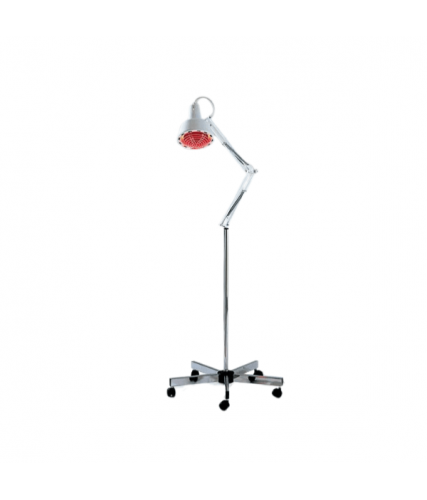 Lampe infrarouge à ampoule sur pied roulant - 250 W - Bras articulé