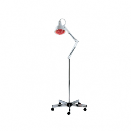 Lampe infrarouge à ampoule sur pied roulant - 250 W - Bras articulé