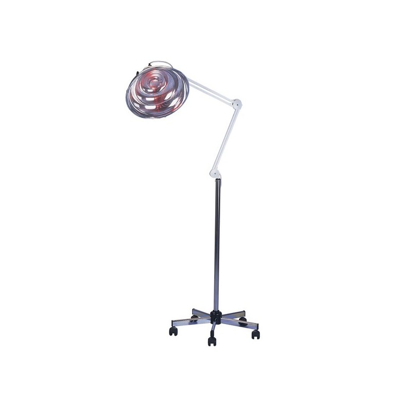 Lampe infrarouge avec pied roulant - 400 W - Bras articulé