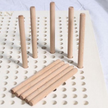 Bâtonnets en bois pour plateau canadien - Lot de 10