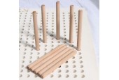 Bâtonnets en bois pour plateau canadien - Lot de 10