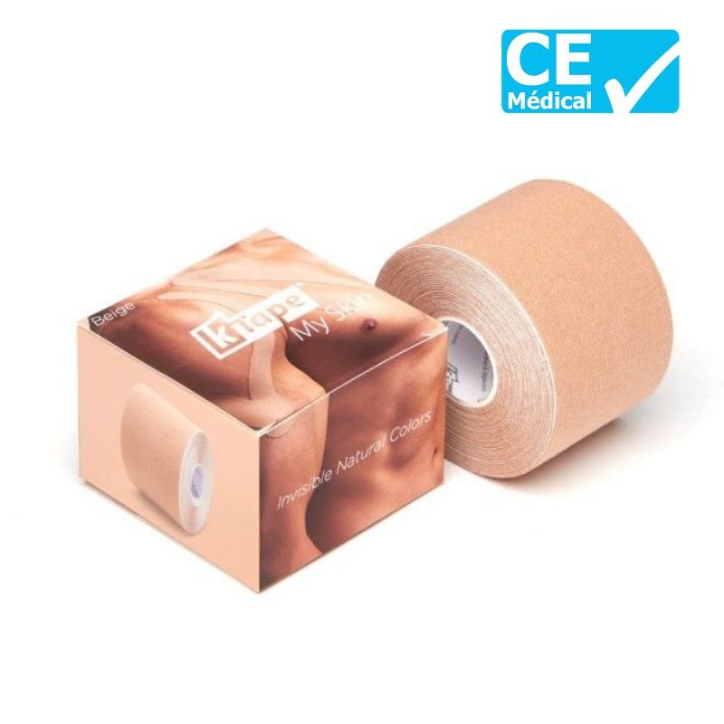 K-TAPE beige - Rouleau de 5 m