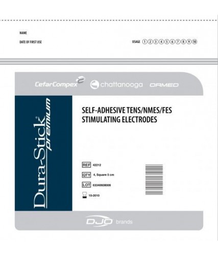 Electrodes Adhésives DURA-STICK ® PREMIUM (Carrées 5 x 5 cm)