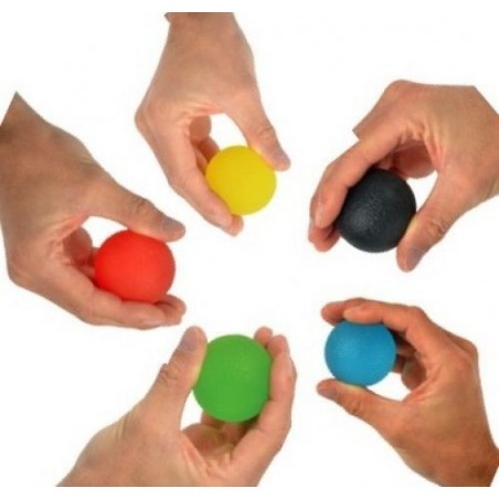 Balles de rééducation en gel - Lot de 5 résistances